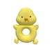 chick sloth shaped natural latex teether